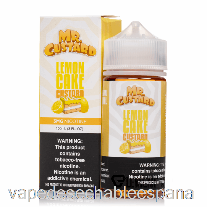 Vape Desechable España Natillas De Pastel De Limón - Mr Custard - 100ml 0mg